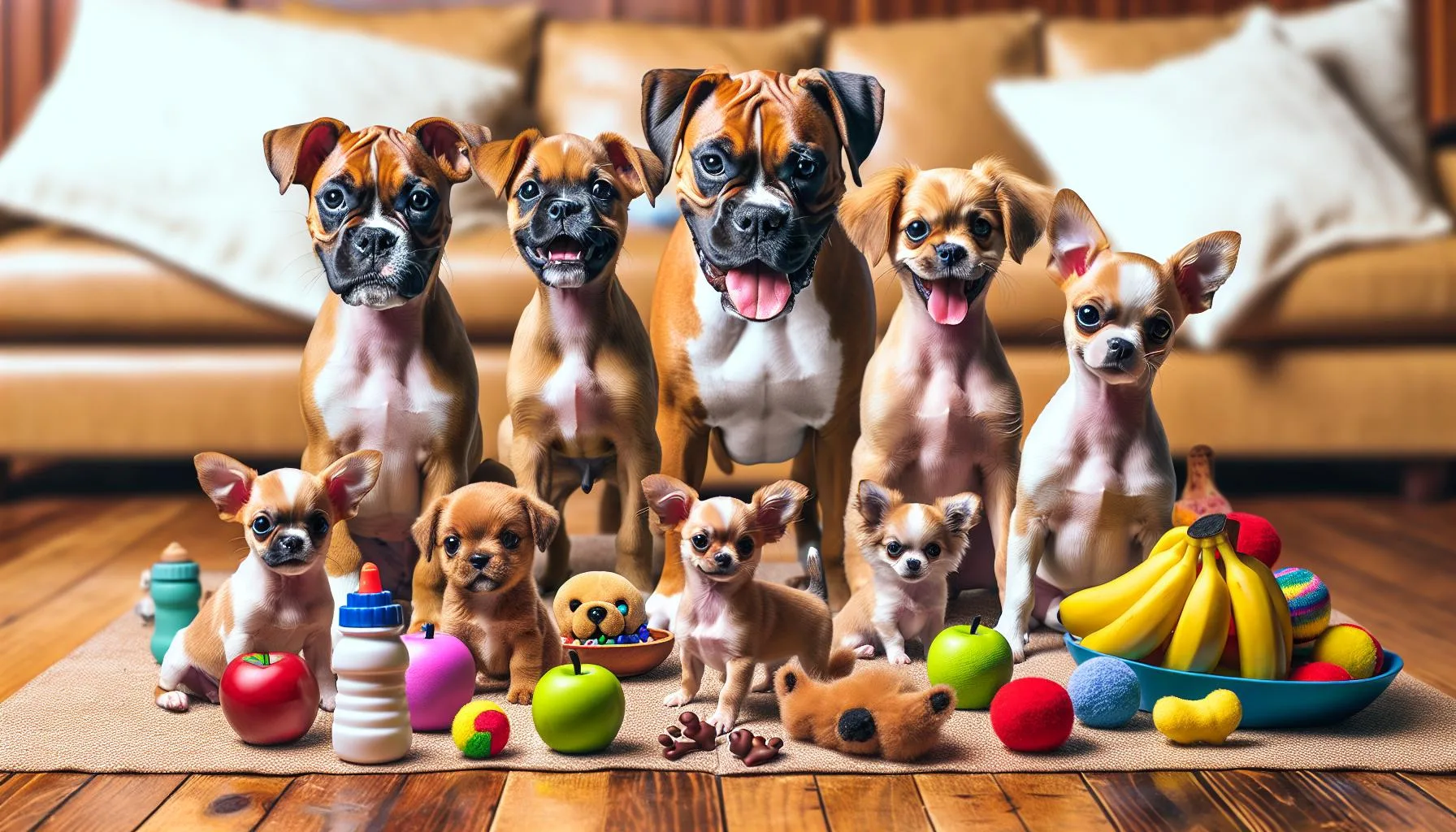boxer and chihuahua mix puppies Physical Characteristics