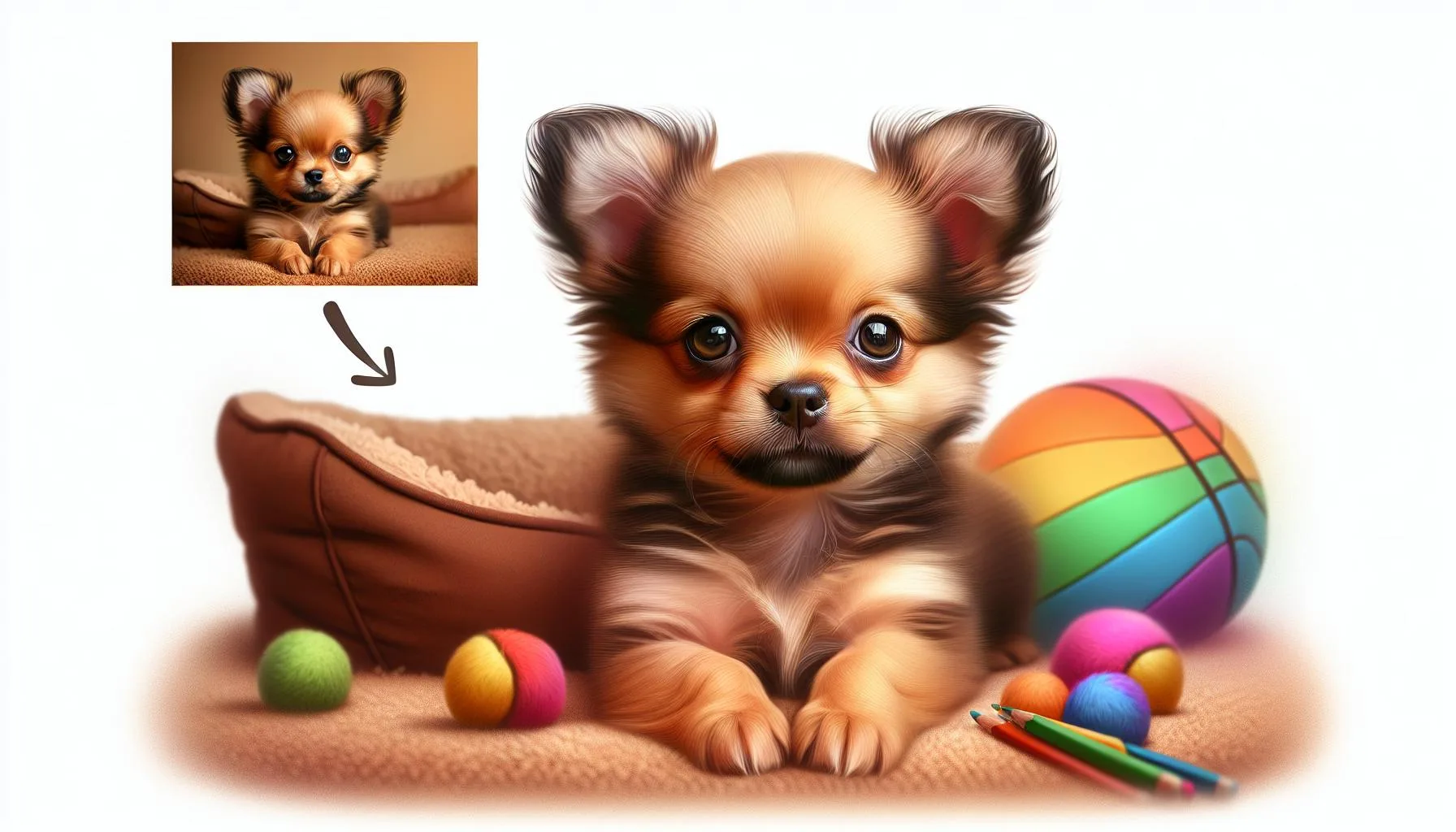 chihuahua and yorkie mix puppy Size and Appearance